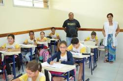 Alunos participam da Prova Paraná