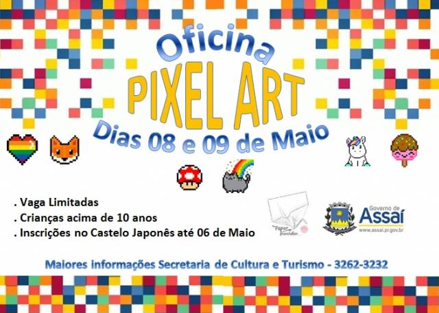 =Governo Municipal realizará oficina de Pixel Art no Castelo Japonês