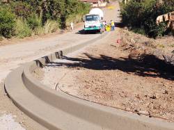 Início do calçamento  com paver da rua Paraguai