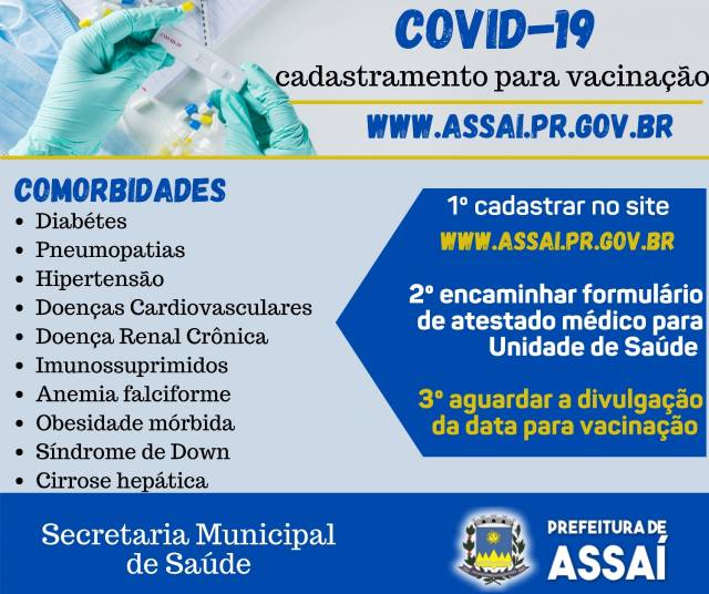 =COVID-19 - CADASTRAMENTO DE PACIENTES COM COMORBIDADES