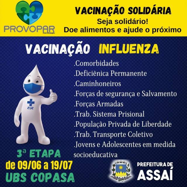 =3ª Etapa da Vacinação contra Influenza