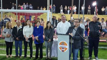 PREFEITO TUTI BOMTEMPO INAUGURA A ARENA MEU CAMPINHO.
