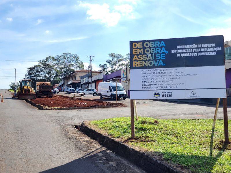 =INICIADA A CONSTRUÇÃO DOS QUIOSQUES NA AV. PAUL HARRIS: GERAÇÃO DE RENDA, ENTRETENIMENTO E DESENVOLVIMENTO PARA ASSAÍ!
