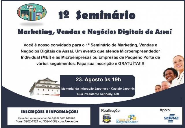 1º Seminário de Marketing, Vendas e Negócios Digitais