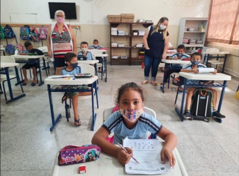 ALUNOS DA REDE MUNICIPAL PARTICIPAM DE AVALIAÇÃO DIAGNÓSTICA.
