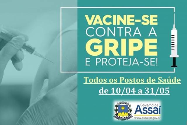Apenas 58% da população ja tomou a vacina contra gripe