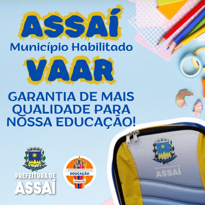 ASSAÍ CELEBRA MAIS UMA CONQUISTA PARA A EDUCAÇÃO!