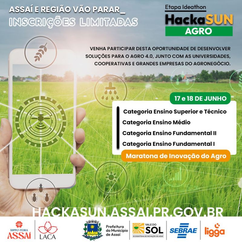 ASSAÍ: HACKASUN VAI FOMENTAR O DESENVOLVIMENTO DE SOLUÇÕES PARA O AGRO.