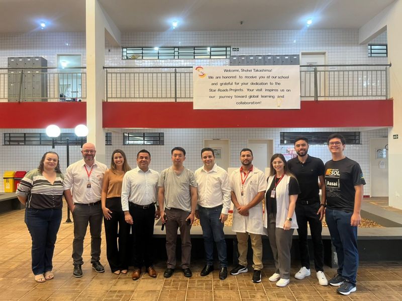 ASSAÍ RECEBE A VISITA DO SR. SHOHEI TAKASHIMA, RESPONSÁVEL PELO PROJETO CANADENSE STAR-ROADS PROJECTS!