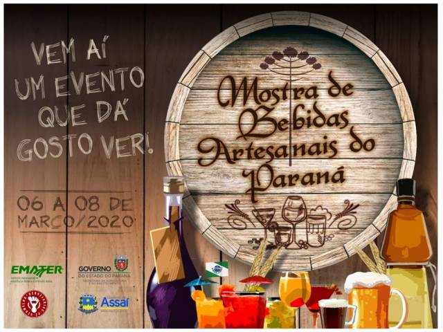 ASSAÍ SEDIARÁ A 1ª MOSTRA DE BEBIDAS ARTESANAIS DO PARANÁ.