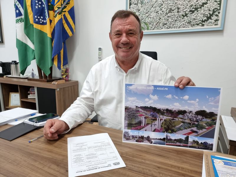 ASSINADA ORDDEM DE SERVIÇO PARA CONSTRUÇÃO DO NOVO PARQUE  URBANO - MIRAI