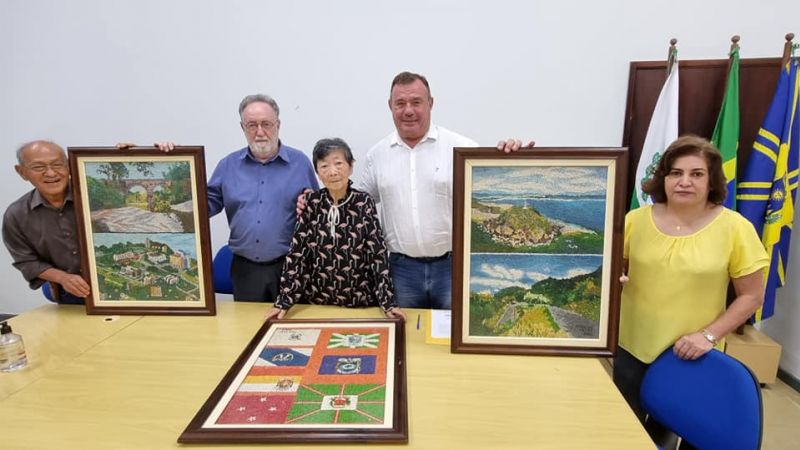 CASTELO JAPONÊS RECEBE DOAÇÃO DE COLEÇÃO DE QUADROS DOS ARTISTAS YASUHARU UEDA E HIDEKO GOTO