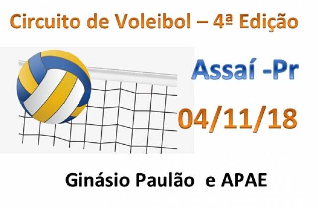 Circuito de Voleibol em Assaí