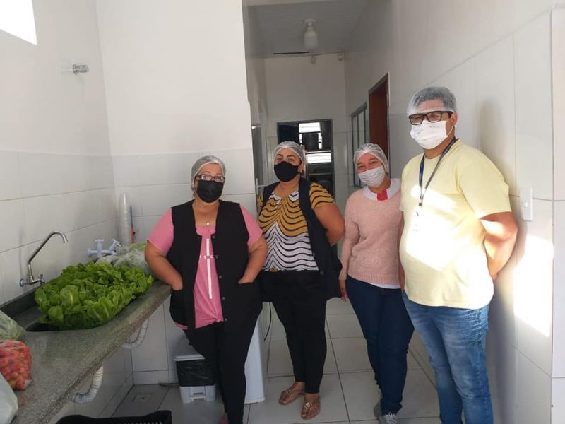 CONSELHO DE ALIMENTAÇÃO ESCOLAR VISITA COZINHA CENTRAL.