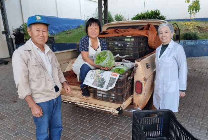 COZINHA CENTRAL RECEBE ALIMENTOS FRESCOS E DE QUALIDADE DIARIAMENTE.