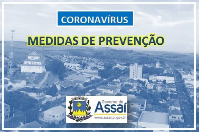 DECRETO DE CONTINGENCIAMENTO FACE AO NOVO CORONAVIRUS.