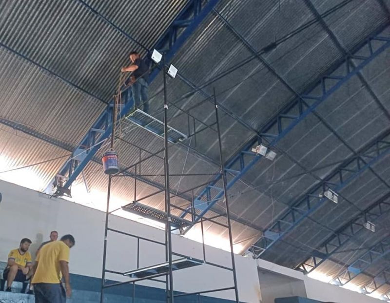 GINÁSIO DE ESPORTES PAULÃO RECEBE NOVA ILUMINAÇÃO DE LED