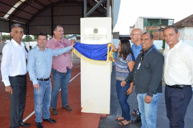 Inauguração da Nova Escola Pe França Wolkers e da cobertura da quadra esportiva