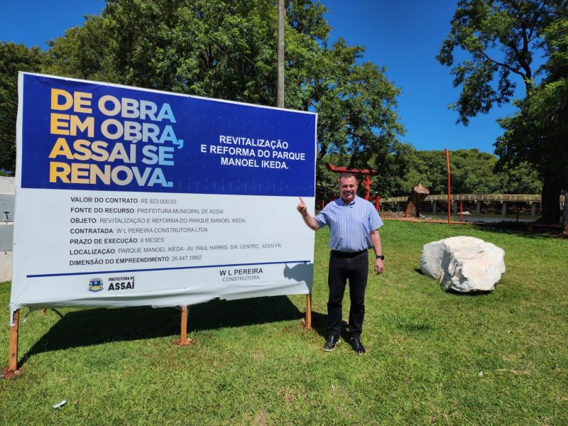 INICIADA A REVITALIZAÇÃO DO PARQUE IKEDA.