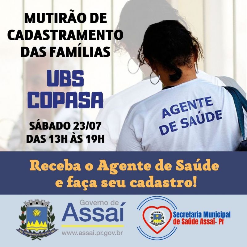 MUTIRÃO DE CADASTRAMENTOS DAS FAMÍLIAS NOS BAIRROS DA CIDADE.