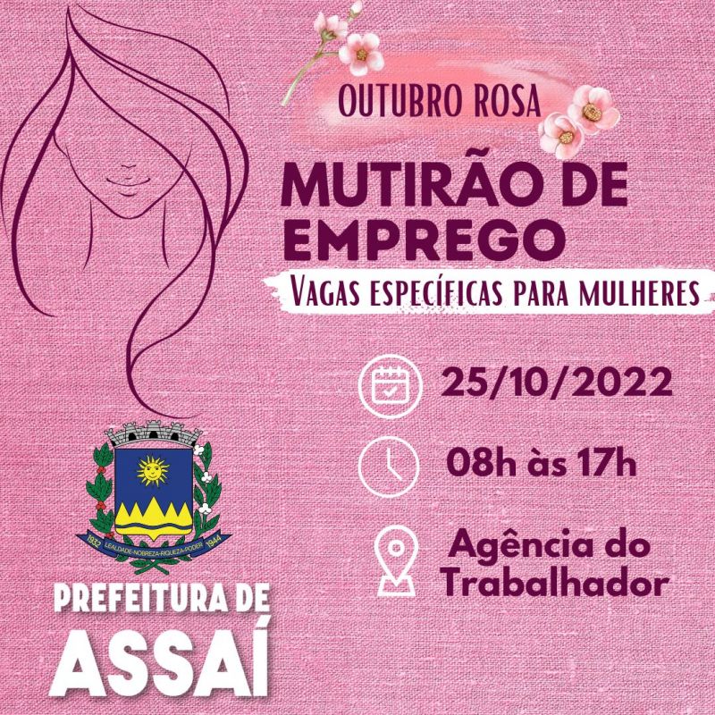 MUTIRÃO DE EMPREGO PARA MULHERES