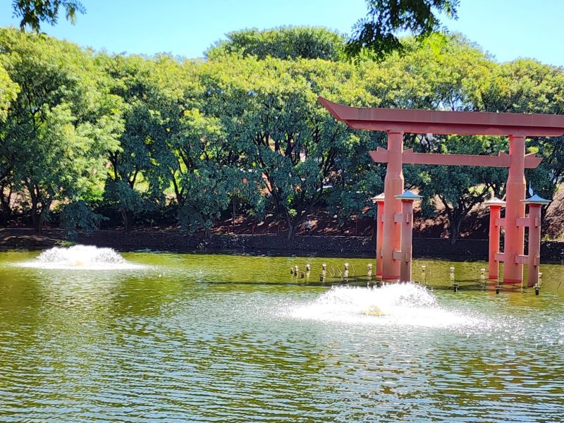 PARQUE IKEDA RECEBE AERADORES PARA MELHORAR A QUALIDADE DA ÁGUA DO LAGO