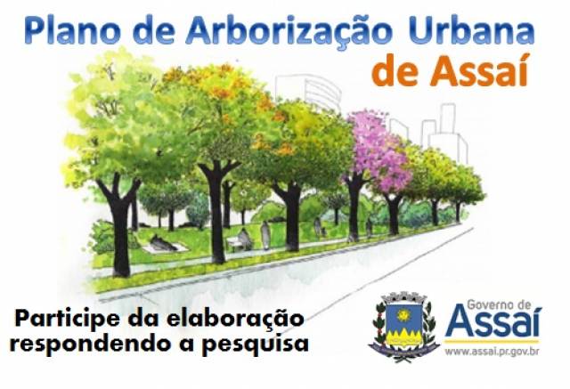 PARTICIPE DA ELABORAÇÃO DO PLANO MUNICIPAL DE ARBORIZAÇÃO URBANA