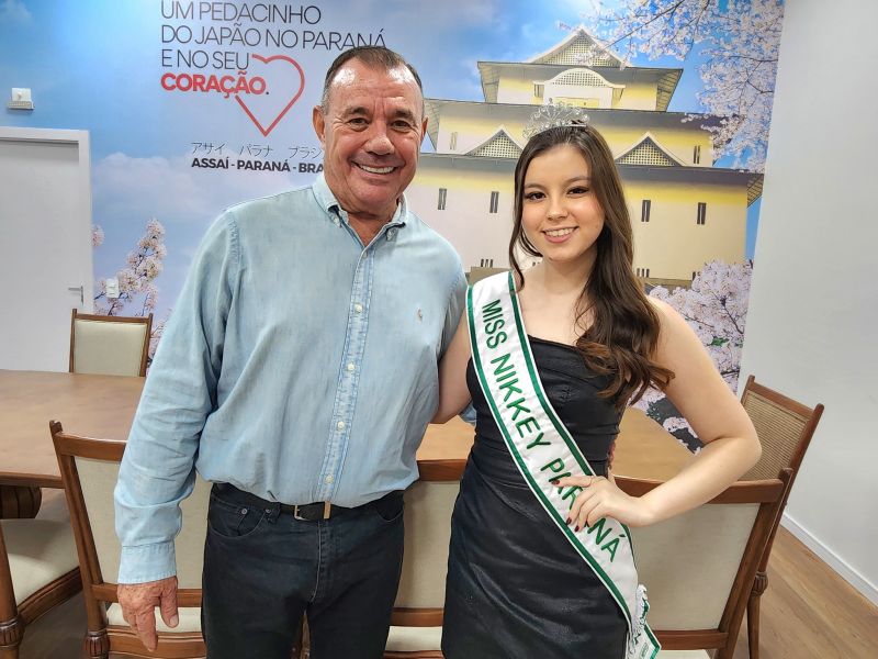 PREFEITO TUTI RECEBE A MISS NIKKEY PARANÁ 2025!