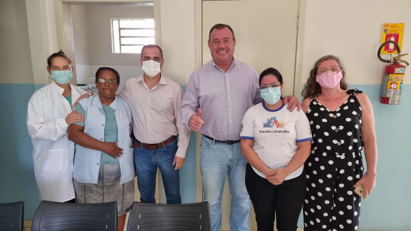 PREFEITO TUTI VISITA O POSTO DE SAÚDE DO PAU D’ALHO.