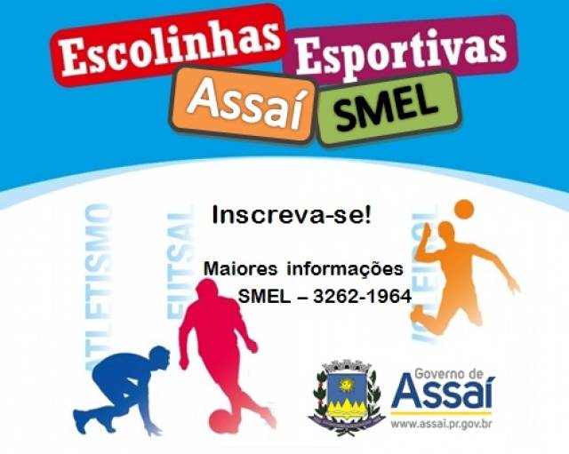 PROGRAMAÇÃO DAS ESCOLINHAS ESPORTIVAS E ATIVIDADES FÍSICAS.