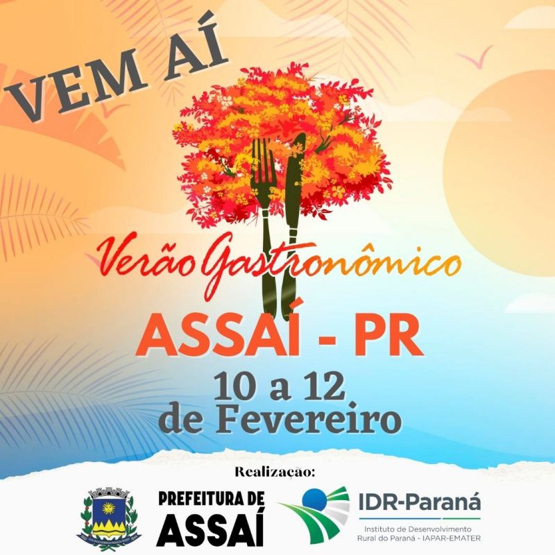 PROGRAMAÇÃO DO VERÃO GASTRONÔMICO