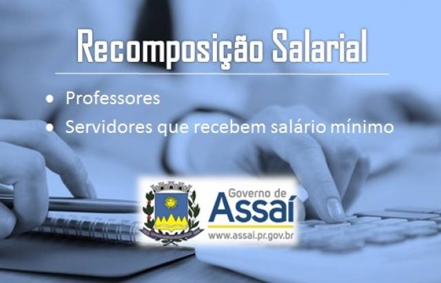 Recomposição Salarial - Professores e mínino nacional