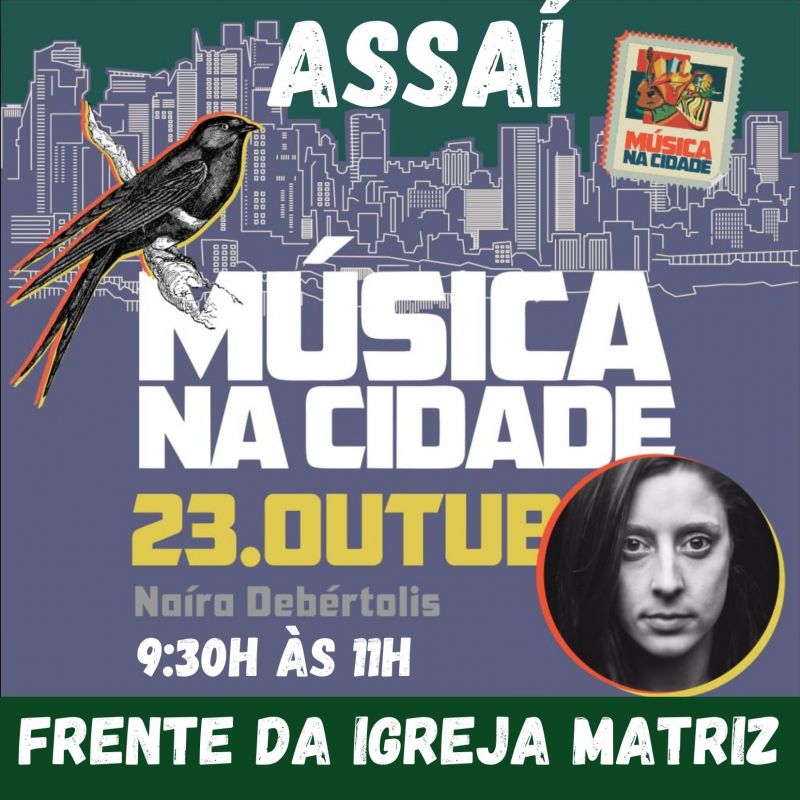 SÁBADO (23) TEM MUSICA NA CIDADE NA AV. RIO DE JANEIRO.