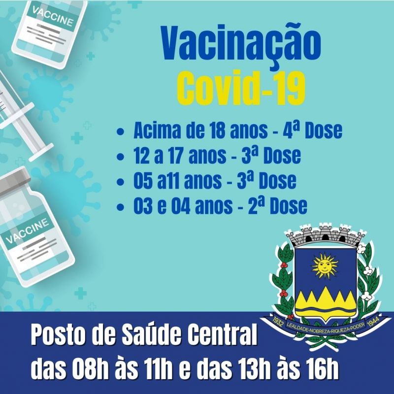 SECRETARIA DE SAÚDE SEGUE COM A VACINAÇÃO CONTRA COVID 19