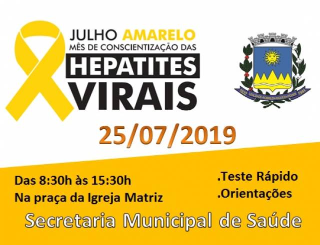 Teste rápido de hepatites virais nesta quinta-feira (25)