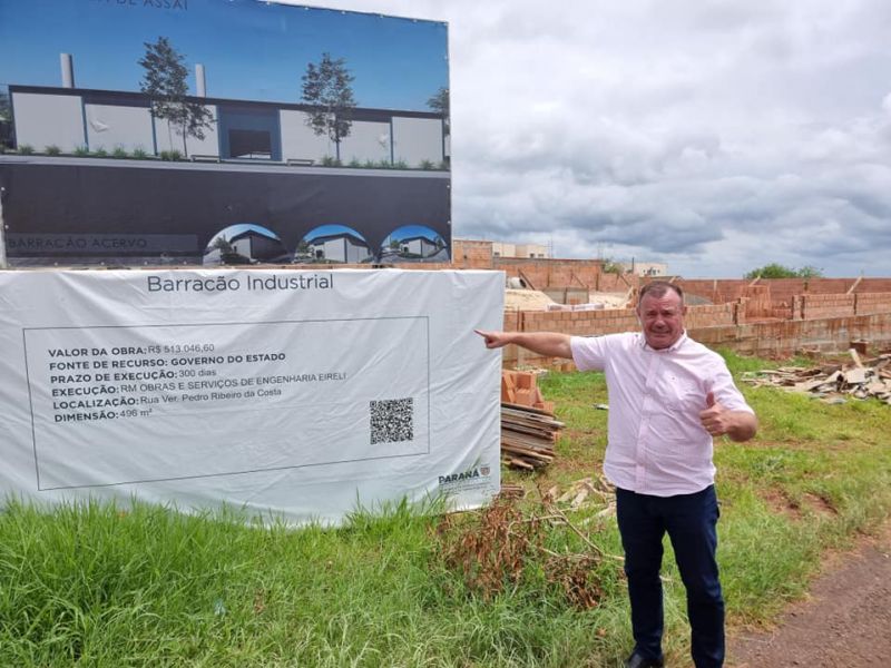 UM NOVO BARRACÃO INDUSTRIAL PARA ASSAÍ.