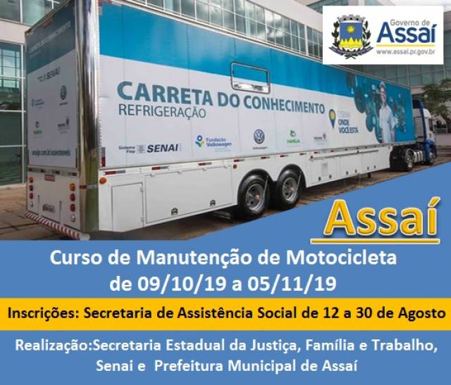 VEM AI CURSO DE MANUTENÇÃO DE MOTOCICLETAS