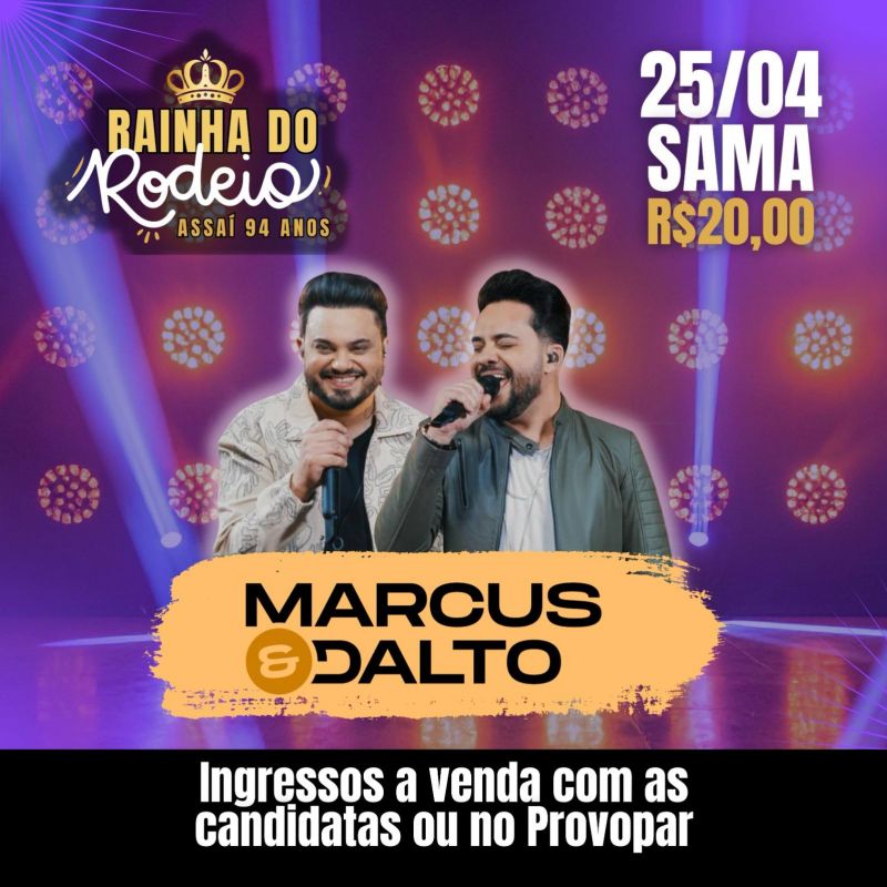 VEM AÍ O BAILE DA RAINHA DO RODEIO ASSAÍ 94 ANOS!