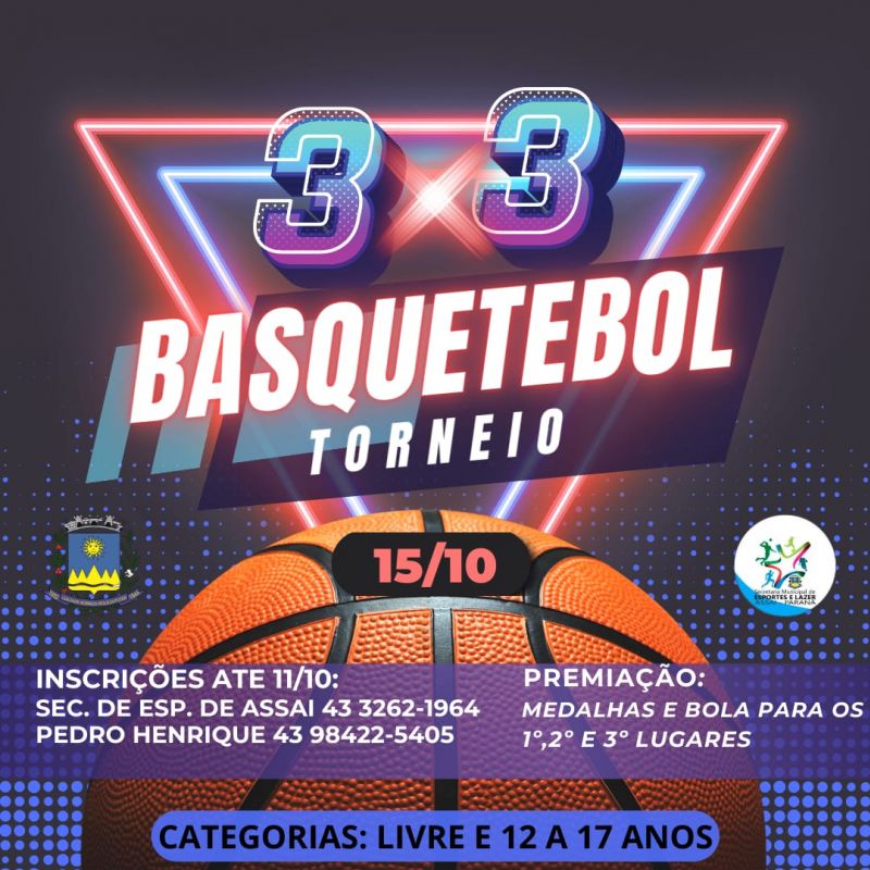 VEM AÍ TORNEIO DE BASQUETE